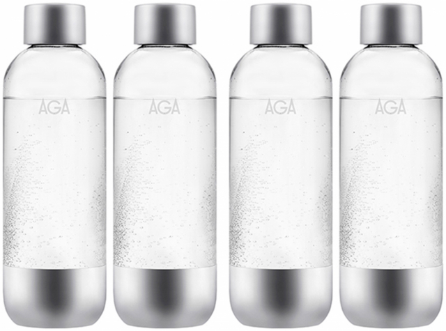 4-pack AGA AQVIA Steel 1L, PET bottle