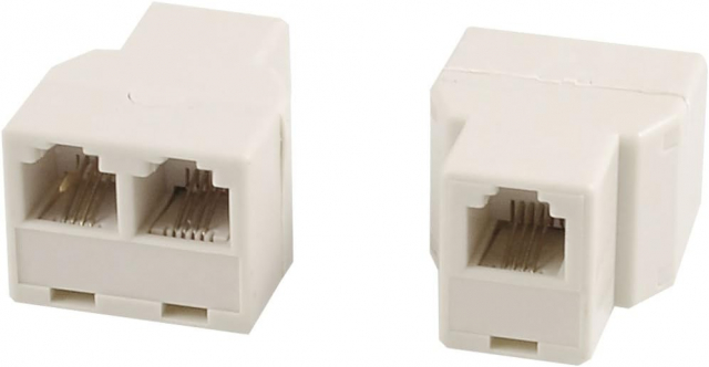 RJ11 Splitter 1-2 network sockets