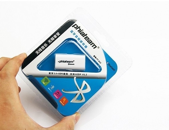 Wireless audio in the car! Bluetooth Music Receiver (White)