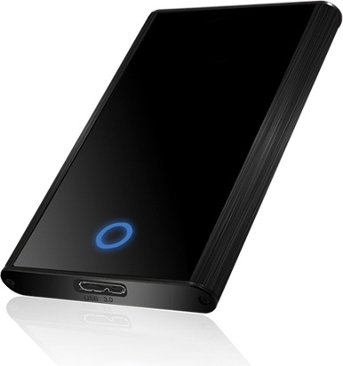 ICY BOX, externt kabinett, 2,5" SATA till USB 3.0, svart