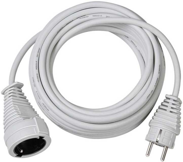 Brennenstuhl grounded extension cable, CEE 7/7 - CEE 7/4, 10m, white (1168460)