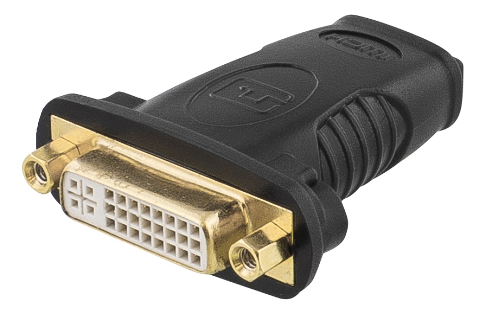 Goobay HDMI™/DVI-I Adapter, gold-plated HDMI™ female (Type A) > DVI-I female Dual-Link (24+5 pin)
