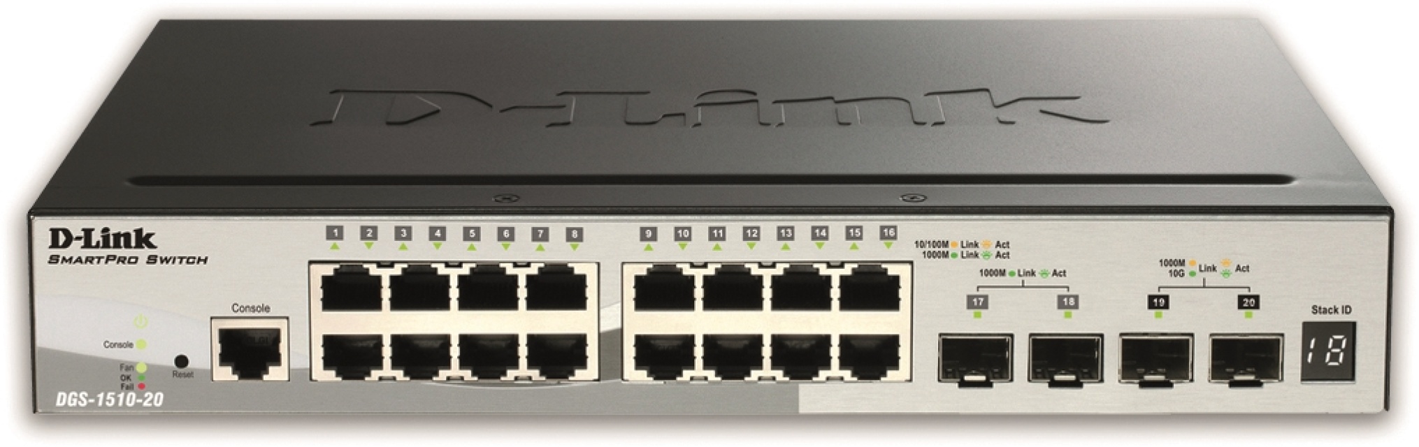 20-Port Gigabit Stackable Smart Managed Switch