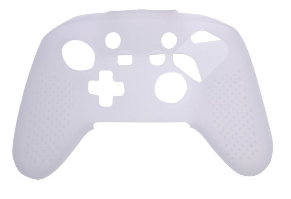 Silicone grip for controller, Nintendo Switch Pro, White.