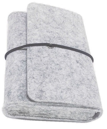Case in felt for Laptop charger - Light gray