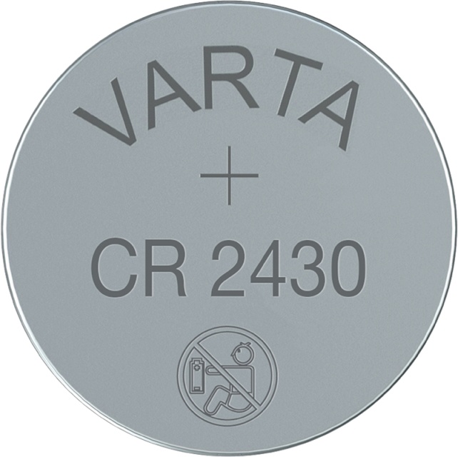 Varta CR2430 (6430) Battery, 1 pc. blister lithium button cell, 3 V