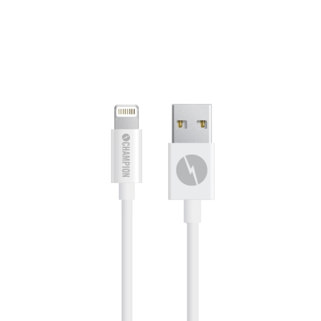 Champion USB-A to Lightning Cable 1m White