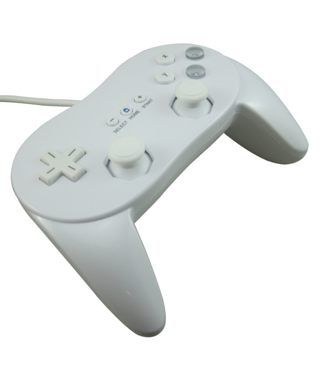 Classic Controller Pro for Nintendo Wii (White)