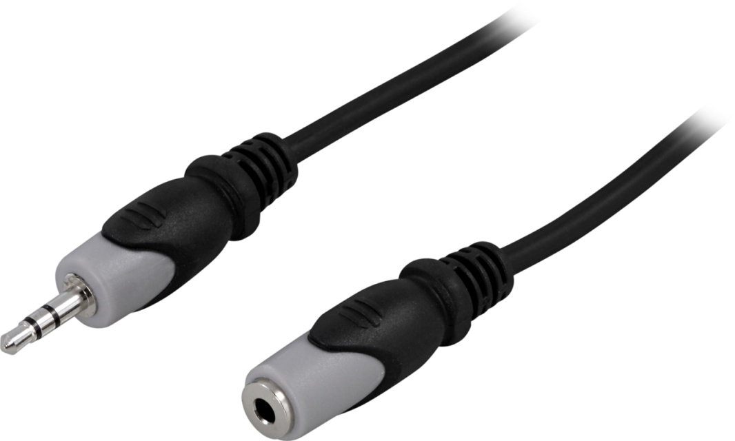 DELTACO Ljudkabel 3,5mm ha - ho, 5m