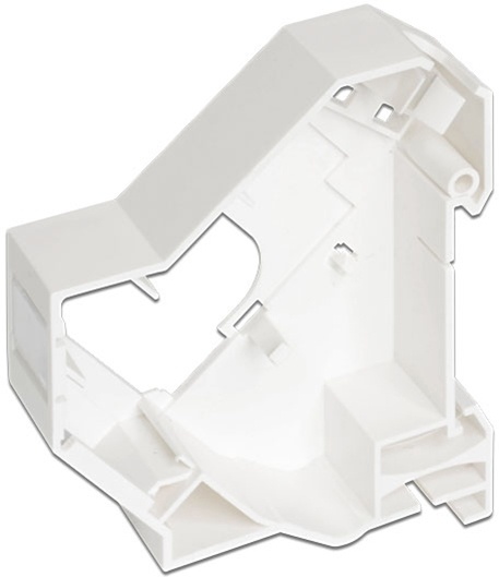 DeLOCK Keystone modulhållare för montering på DIN-skena, vit