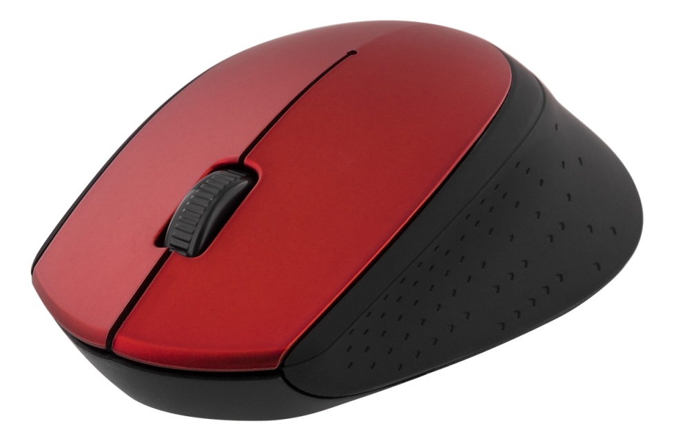 DELTACO wireless optical mouse 2,4GHz, 3 buttons with a scroll, red