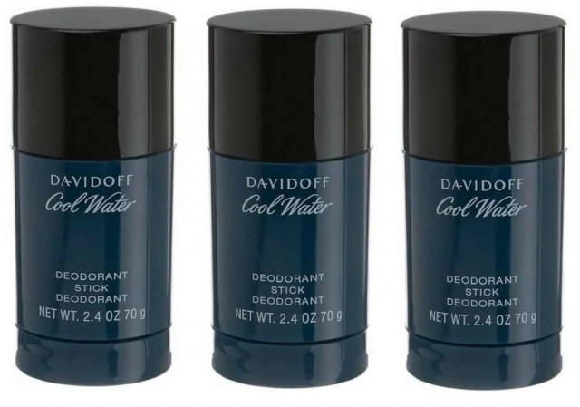 3 pcs Davidoff Cool Water Man Deostick 75ml