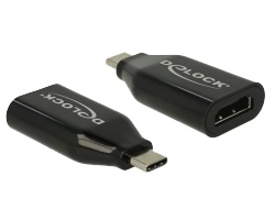 DELOCK Adapter USB Type-C male to HDMI female, 4K 60 Hz, black