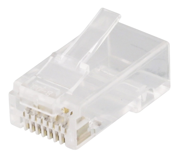 DELTACO RJ45 connector for patch cable, Cat6a, unshielded, 20pcs
