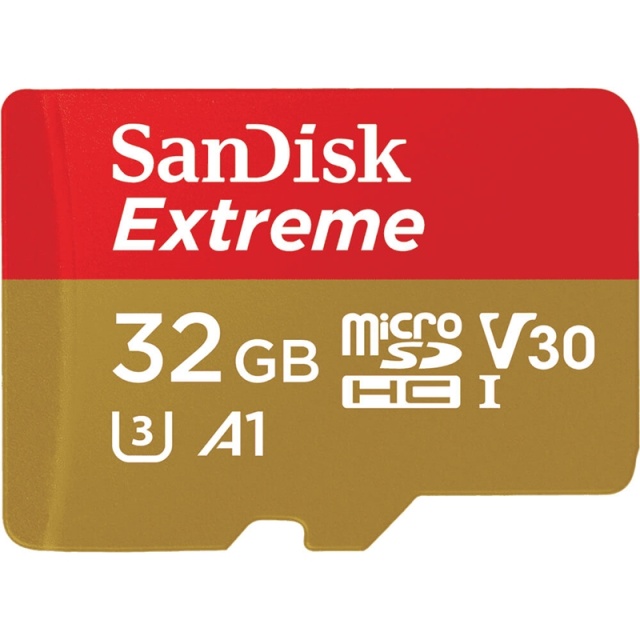 SanDisk Memory Card Microsdhc Extreme 32Gb+Adap Works With Gopro Mess 100Mb/S A1