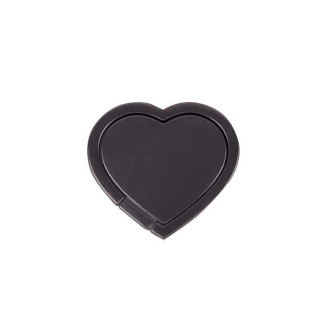 Gear Finger ring heart black rotating stand function