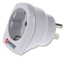 SKROSS Europe to USA travel adapter, 15A, 110-125V, white