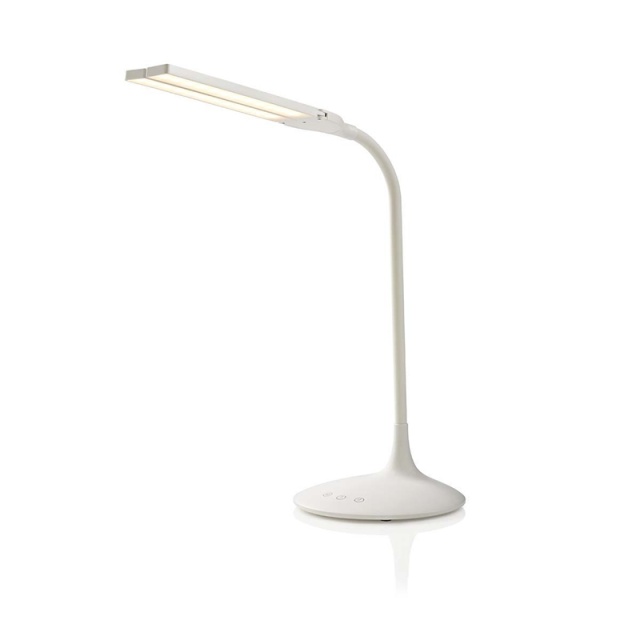 Nedis LED Desk Lamp | Dimmable | 280 lm | Rechargeable | Touch Function | White