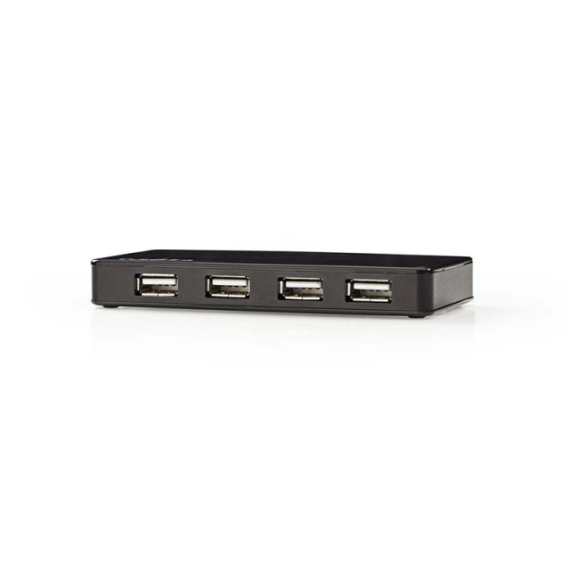 Nedis USB Hub | USB-A Male | USB-A Female | 7 port(s) | USB 2.0 | Mains Powered / USB Powered | 7x USB