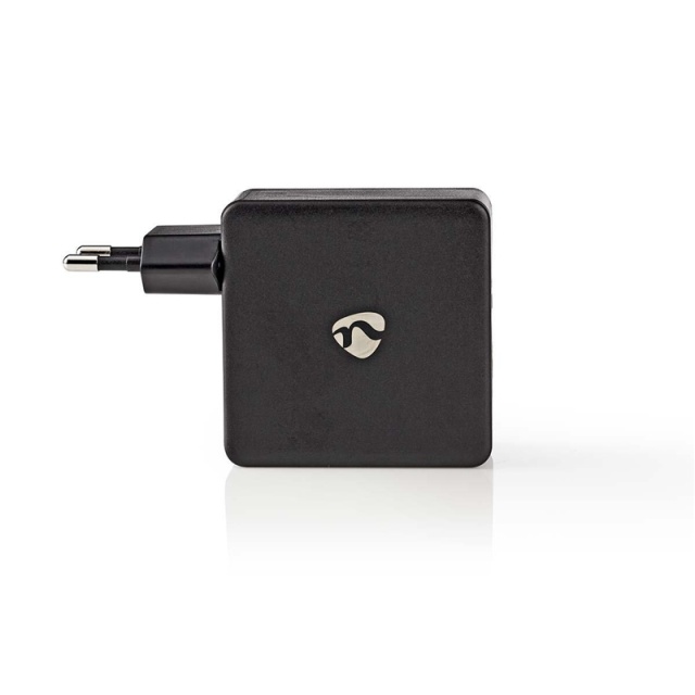Nedis Wall Charger | PD3.0 45W | Quick charge feature | 2.25 / 2.4 / 3.0 A | Number of outputs: 2 | USB-A / USB-C™ | No Cable Included | Automatic Voltage Selection | Black