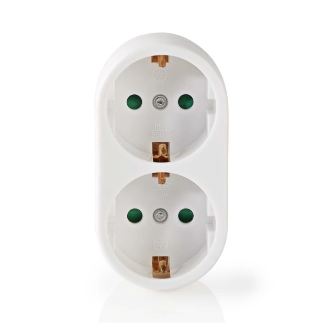 Nedis Power Socket Splitter | Type F (CEE 7/7) | 250 V AC 50 Hz | Type F (CEE 7/7) | 250 V AC 50/60 Hz | 16.0 A | 3500 W | White