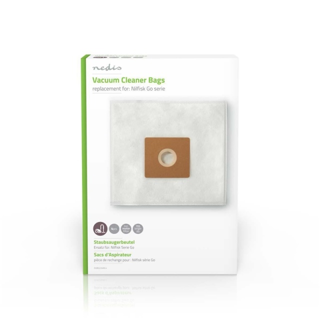 Nedis Vacuum Cleaner Bag | 4 pcs | Synthetic | Most sold for: Nilfisk | White