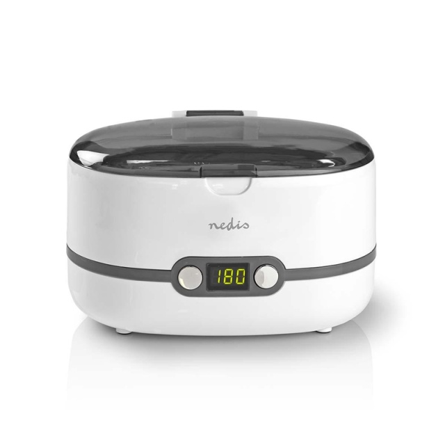 Nedis Ultrasonic Jewellery Cleaner | Mains Powered | 230 V AC 50 Hz | 0.6 l | White