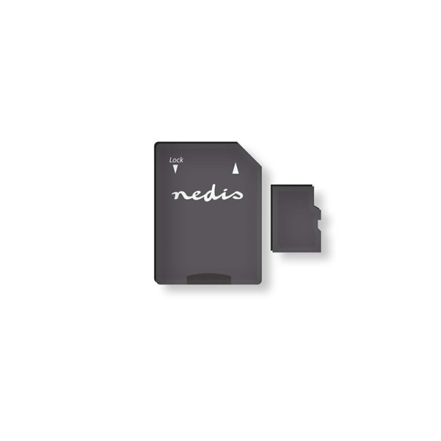 Nedis Memory Card | microSDHC | 32 GB | Write speed: 90 MB/s | Read speed: 45 MB/s | UHS-I | SD adapter included