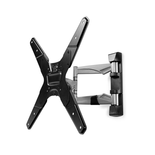 Nedis Full Motion TV Wall Mount | 23 - 55 " | Maximum supported screen weight: 30 kg | Tiltable | Rotatable | Minimum wall distance: 48 mm | Maximum wall distance: 410 mm | 3 Pivot point(s) | Steel | Black