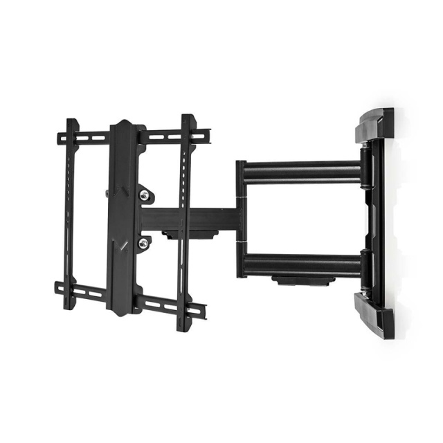 Nedis Full Motion TV Wall Mount | 37 - 80 " | Maximum supported screen weight: 50 kg | Tiltable | Rotatable | Minimum wall distance: 70 mm | Maximum wall distance: 650 mm | 3 Pivot point(s) | Steel | Black