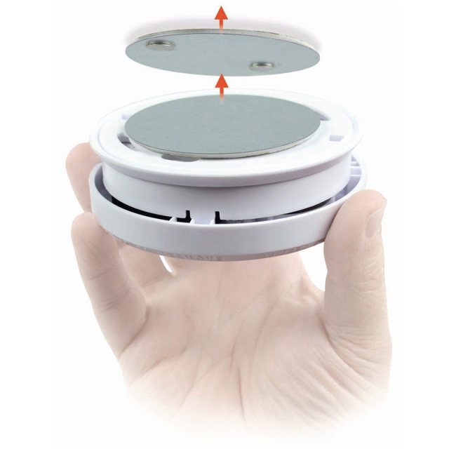 Nedis Detector Mount | Diameter: 70 mm | Adhesive Tape | Silver