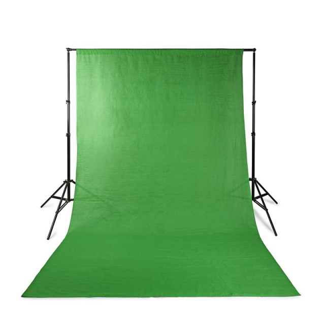 Nedis Photo Studio Backdrop Set | 1,90 x 2,95 m | Travel bag included | Tripods included | Black | 1 pcs
