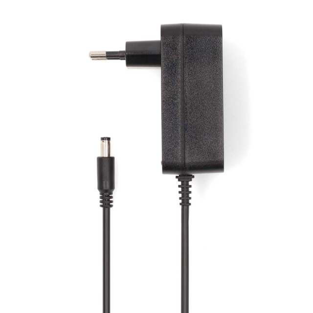 Nedis CCTV Power Adapter | 2.0 A | 12 V DC | 5.5 x 2.1 mm Male | Male | 1.50 m | Black
