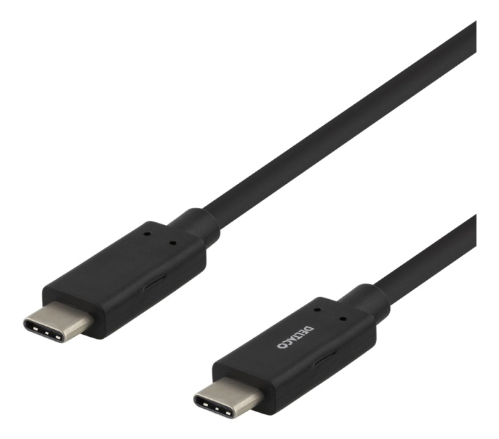DELTACO USB-C cable, 0,5m, USB 3.1 Gen 1, black