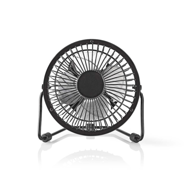 Nedis Table Fan | USB Powered | Diameter: 100 mm | 3 W | 1-Speed Setting | Black