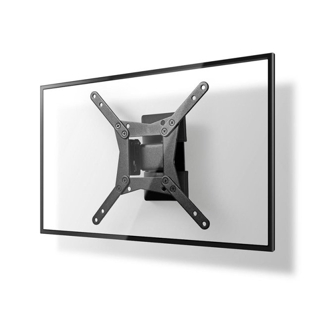 Nedis Full Motion TV Wall Mount | 10 - 32 " | Maximum supported screen weight: 30 kg | Tiltable | Rotatable | Minimum wall distance: 68 mm | Maximum wall distance: 68 mm | 1 Pivot point(s) | Steel | Black