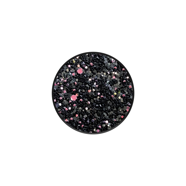PopSockets Sparkle Black Removable Grip with Standfunction Premium