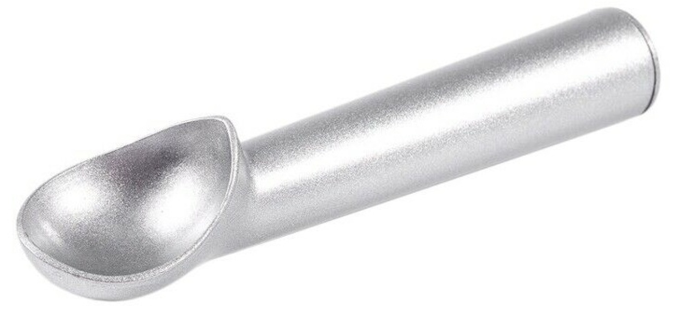 Glass scoop, Silver