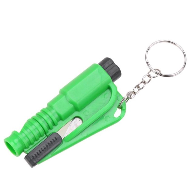 3 in 1 Bodyguard, Emergency Whistle, Seatbelt Knife, Emergency Hammer