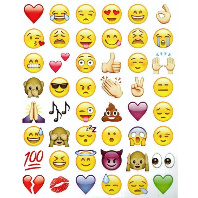 Emoji stickers, 19 sheets with 900+ stickers