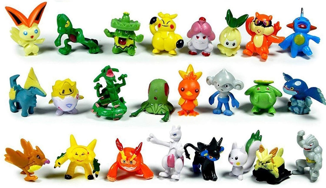 24 cute and colorful Pokémon figures