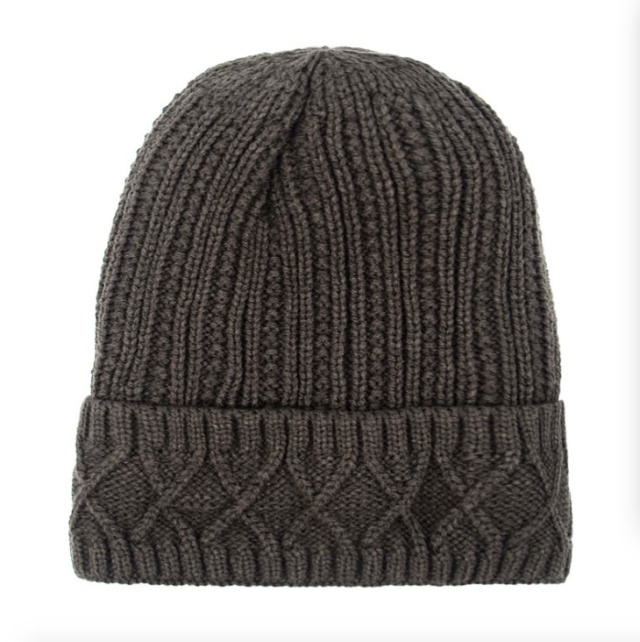 Hat with lining, Gray