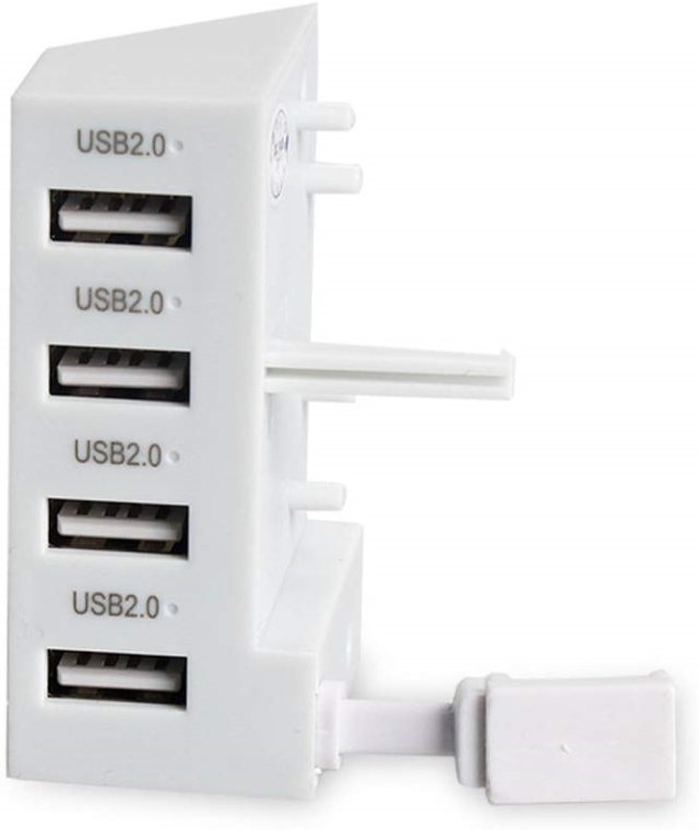 USB Hub, 4 ports for Xbox One S, white