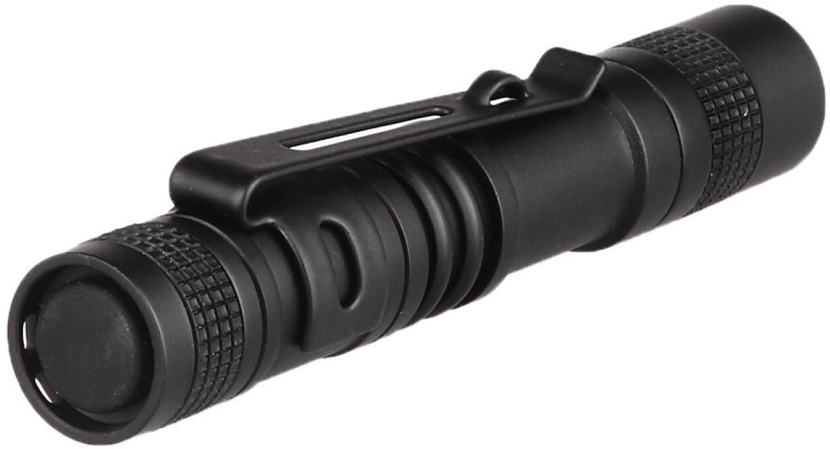 Small flashlight, 13cm, 120lm, Black