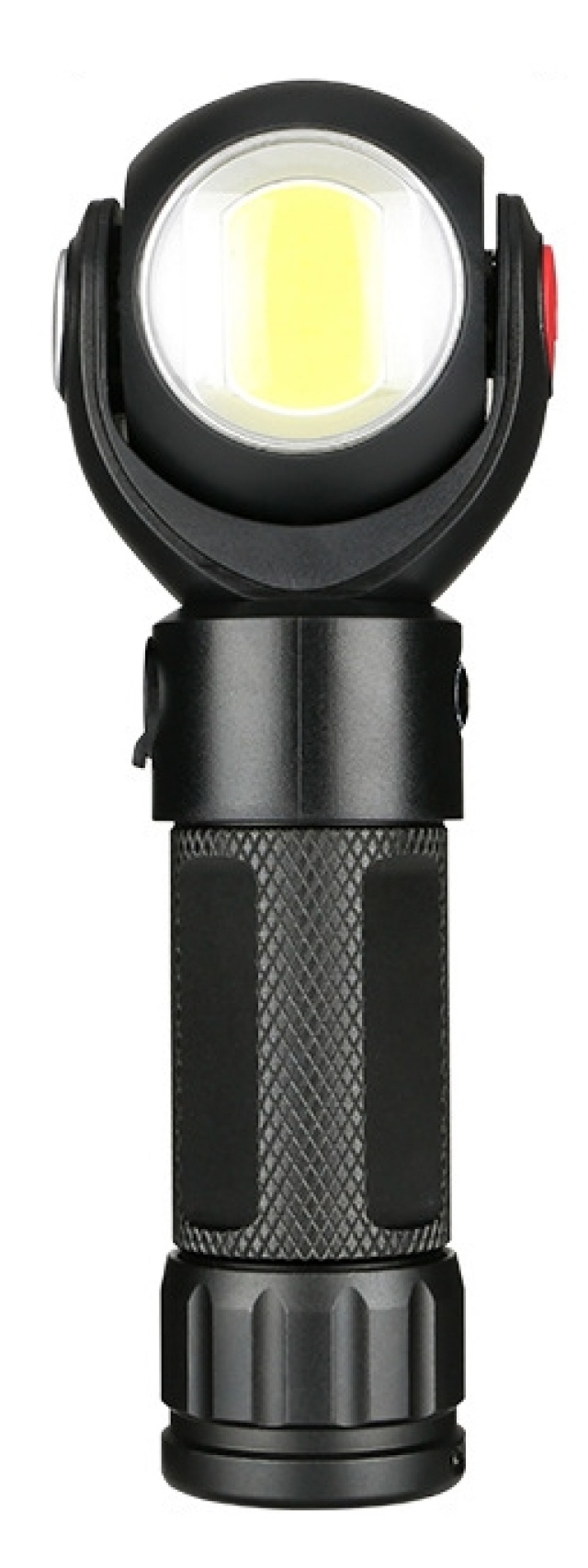 Rechargeable T6 + COB LED 360 ° rotating flashlight with magnet