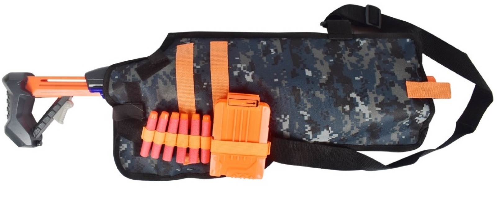 Back holster for Nerf, Camouflage, Gray