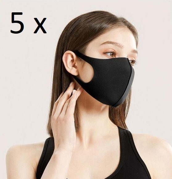 5-pack Washable Protective Mask/Mouthguard Luxury