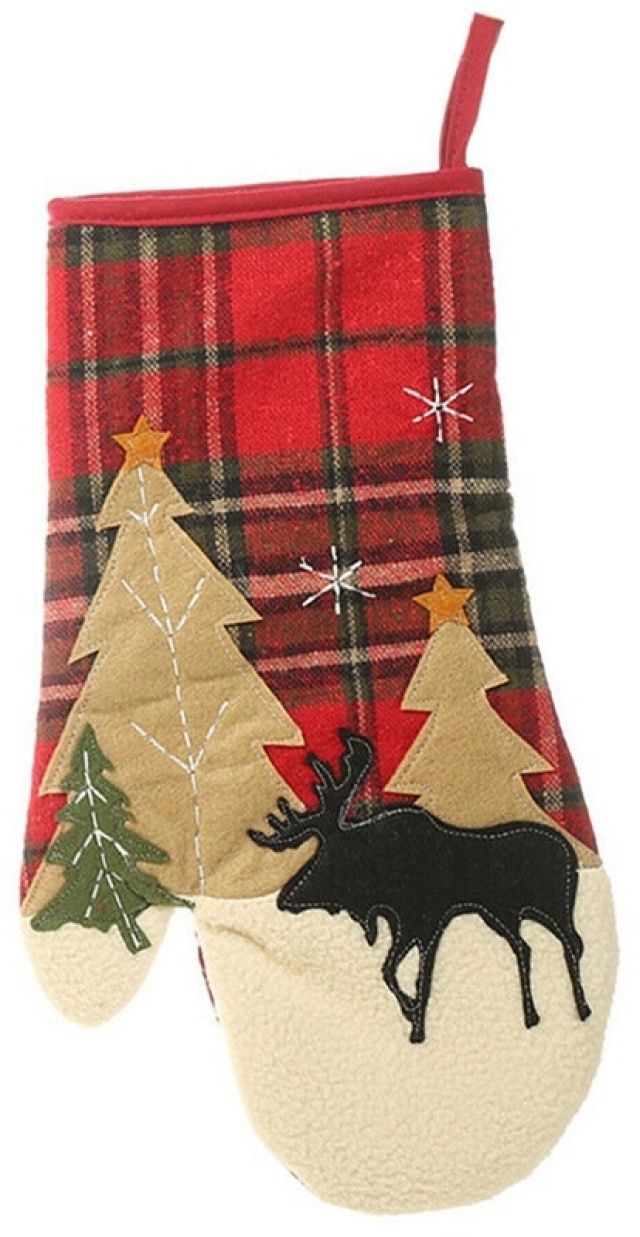 Pot holder with decorative Christmas motif