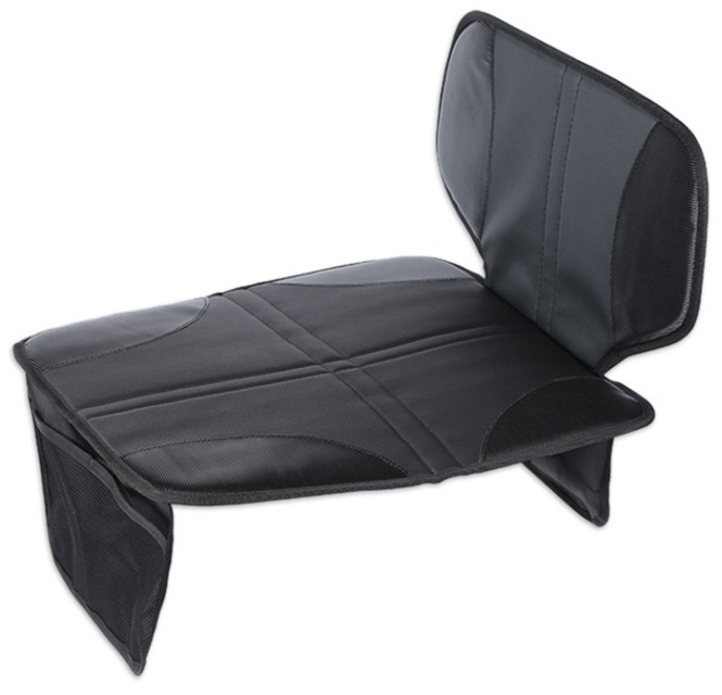 Car seat cover with practical storage pocket - protects from dirt