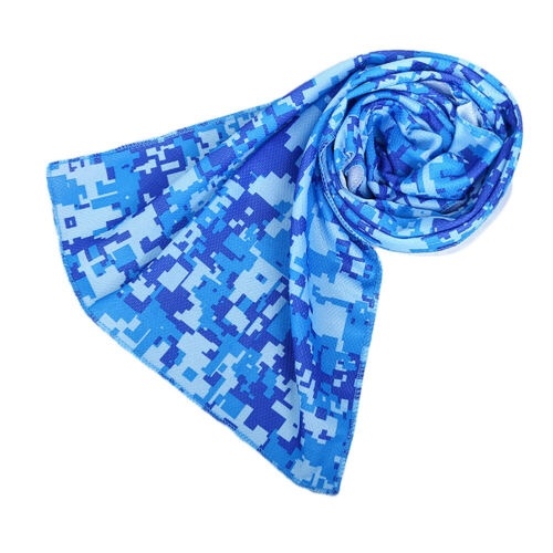 Cooling cooling towel, Blue Camouflage